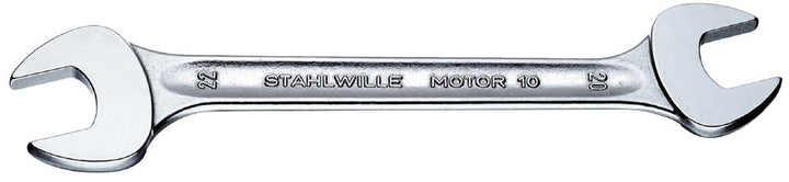 STAHLWILLE Nr. 10 Doppelmaulschlüssel MOTOR Schlüsselweite 27 x 32 mm L.300 mm metrisch, Chrome-Allo