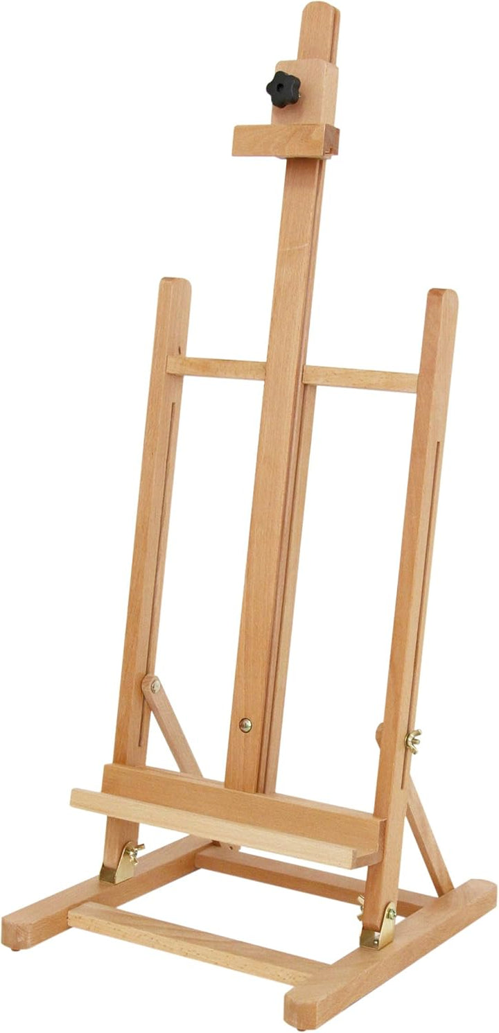 Paintersisters XXL Tischstaffelei T-70 aus Buche FSC® für Keilrahmen bis 70 cm, Sitzstaffelei, Malhö