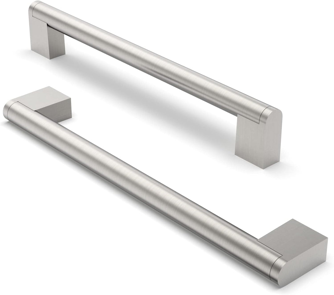FURNIWARE 10 Stück Möbelgriffe, 192mm Bohrlochabstand Edelstahl Möbelgriffe Schrankgriffe Küche Kabi