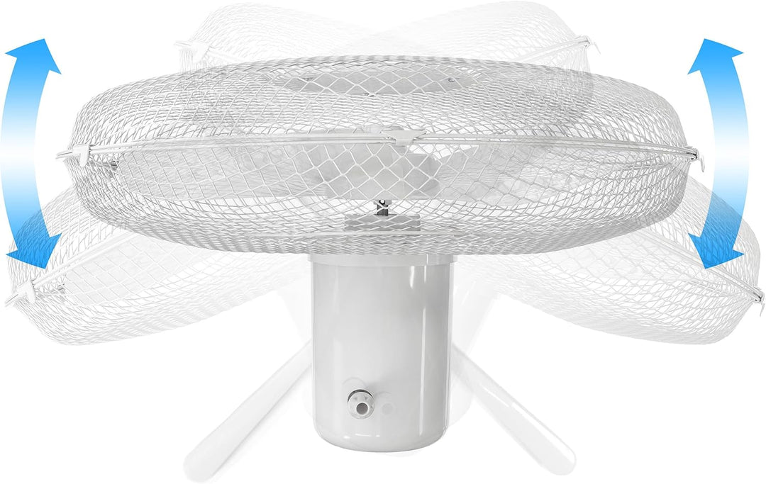 ito electronics ito Standventilator 40 cm Durchmesser weiss-oszillierend + 3 Geschwindigkeiten einst