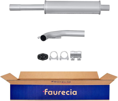 HELLA 8LC 366 025-881 Mittelschalldämpfer - Easy2Fit Kit - mitte - zweiteilig - Set mit Anbauteilen