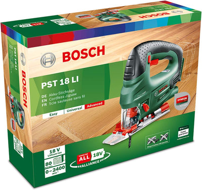 Bosch Akku Stichsäge PST 18 LI, ohne Akku, 18 Volt System, im Karton ohne Akku | im