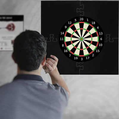 Generisch Dart-Rückwand, Dartboard-Surround | 4 Stück gespleisster quadratischer Dartscheiben-Umrand