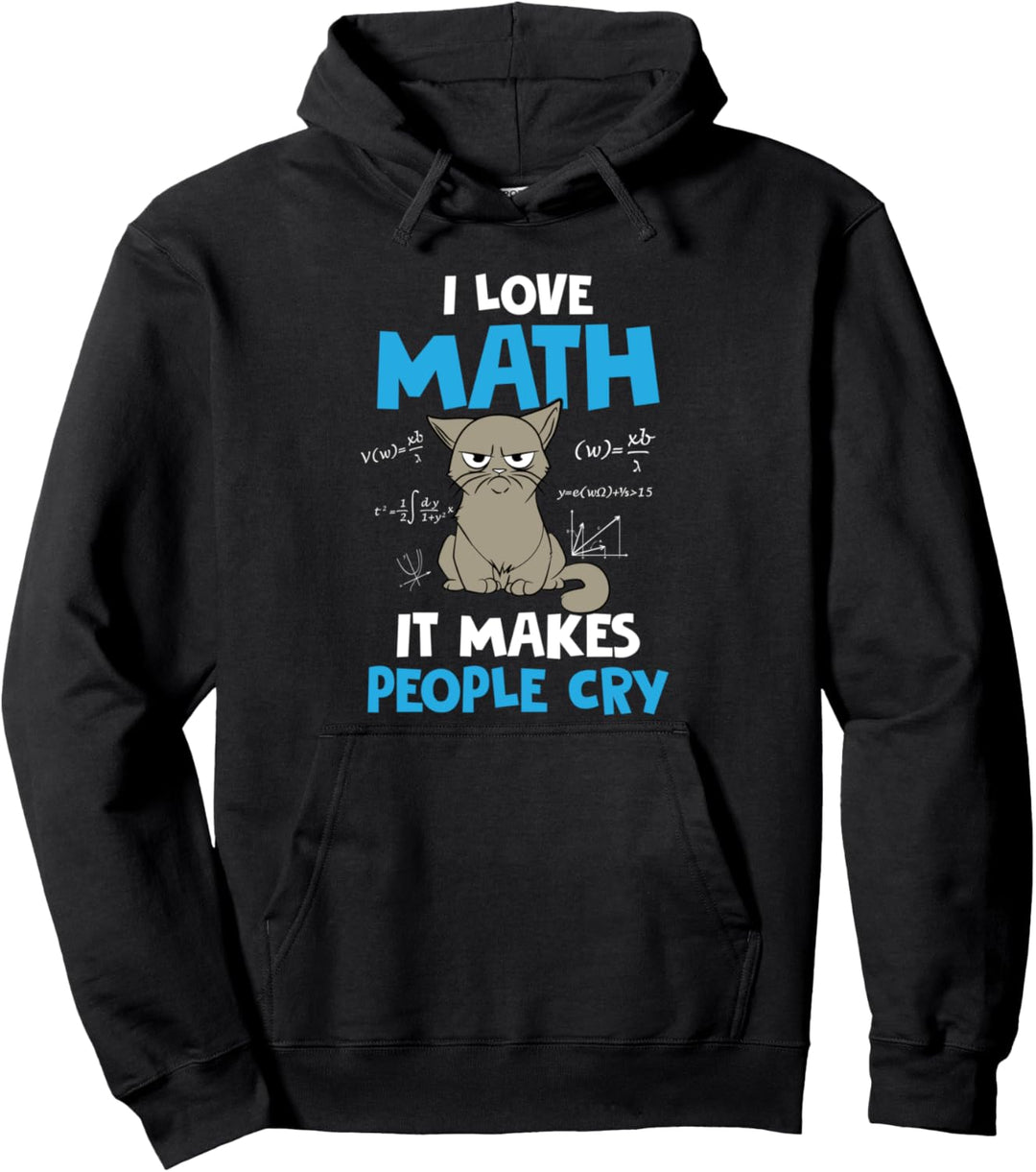 Lehrerin der Schülerschule, Lustiges Geschenk I Love Math - Pullover Hoodie