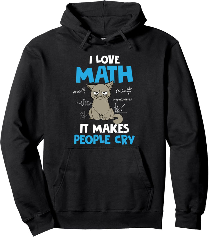 Lehrerin der Schülerschule, Lustiges Geschenk I Love Math - Pullover Hoodie