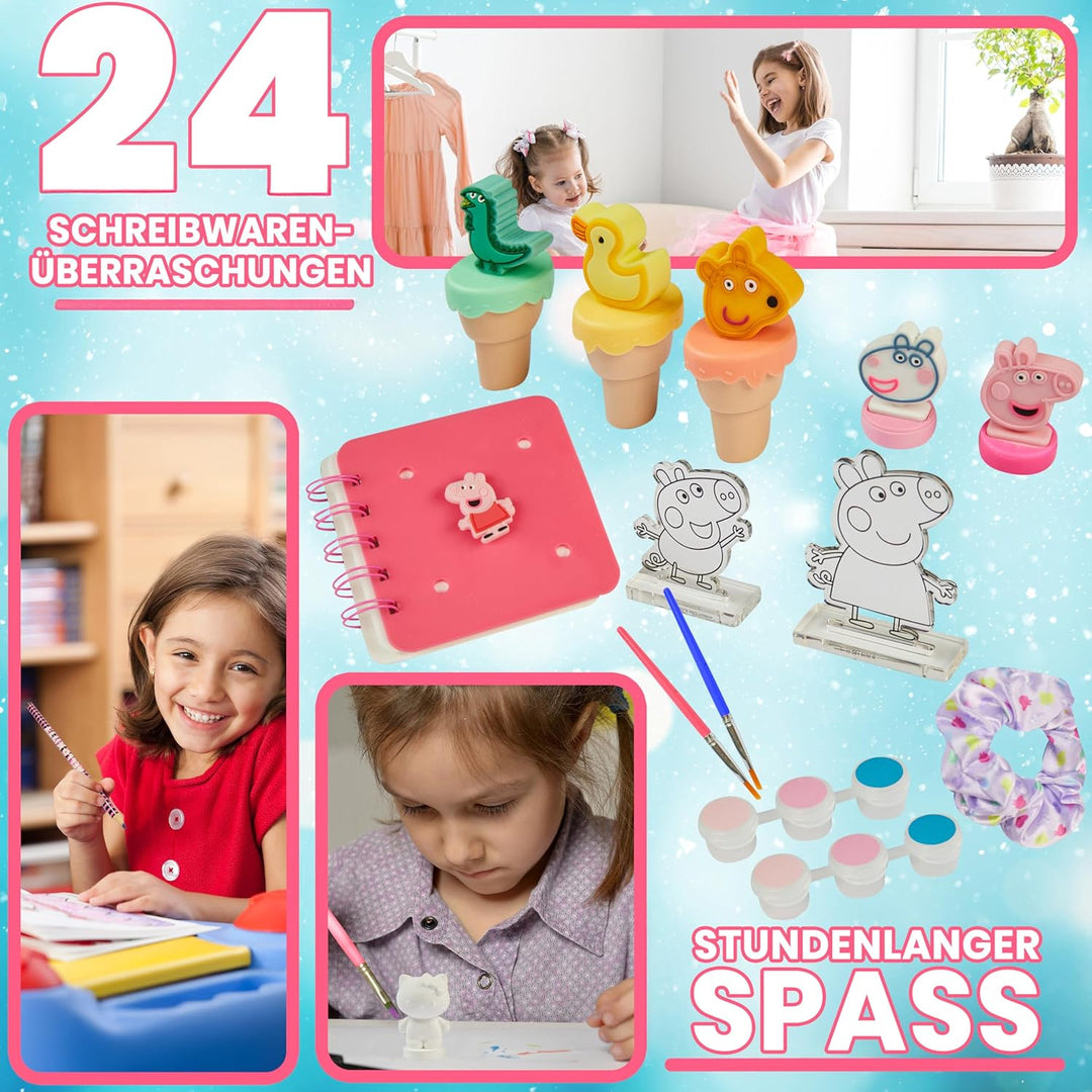 Get Trend Peppa Pig Adventskalender 2025 Kinder Weihnachtskalender mit 24 Türchen & Geschenken, Coun