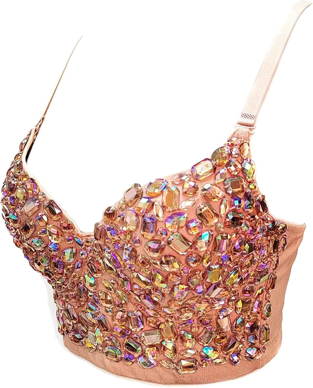 Damen Korsett Bustier BH Dessous Tank Top Trägertop Crop Top Corsage Schlanke Weste #11 Beige S, #11
