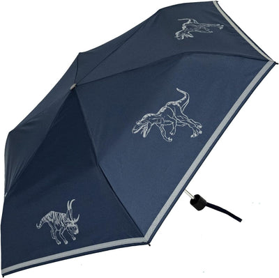 Knirps 4Kids Kinder-Taschenschirm reflective mit Reflexborte und reflektierenden Dinos - Big reflekt