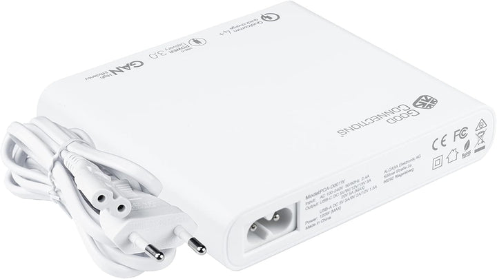 Good Connections USB-Desktop-Schnellladestation 120W - GaN-Technologie - 4-Port - 2X USB-C max je 10