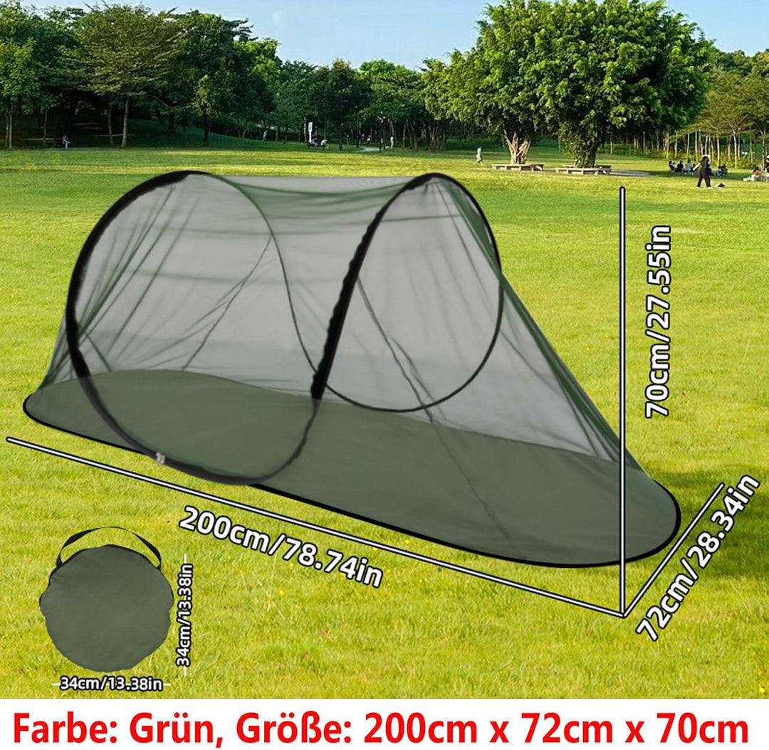 Pop Up Moskitonetz, Aartner 200 * 72 * 70 cm Moskitonetz Zelt, Faltbares Netz Reise Ohne Aufhängung,