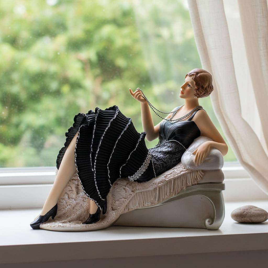 Comfy Hour Glamour Elegance Figur im viktorianischen Stil, Damenkollektion, Camille Lady liegend auf