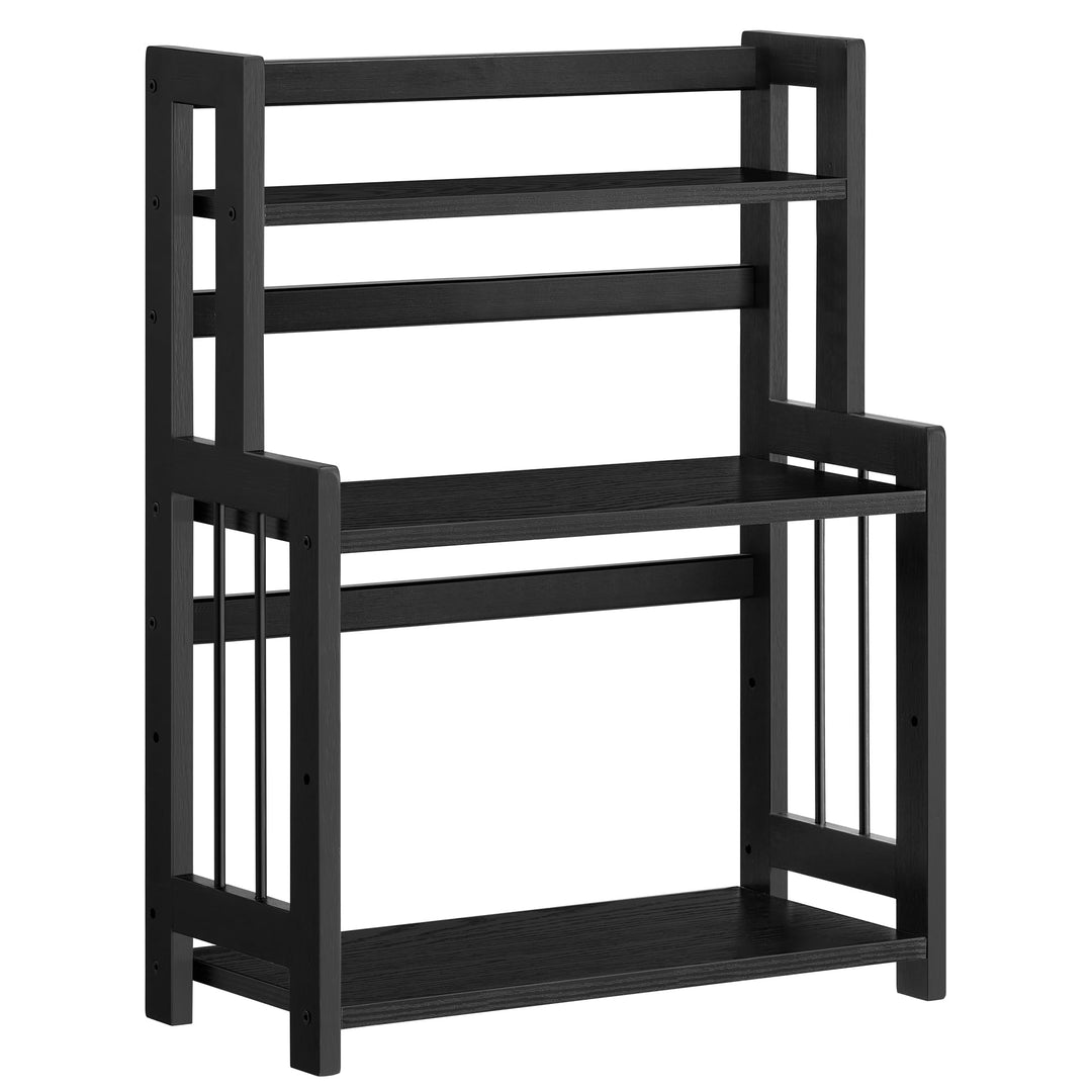 SONGMICS Gewürzregal mit 3 Ebenen, Küchenregal, Aufbewahrungsregal, für Arbeitsplatte, Bambusgestell