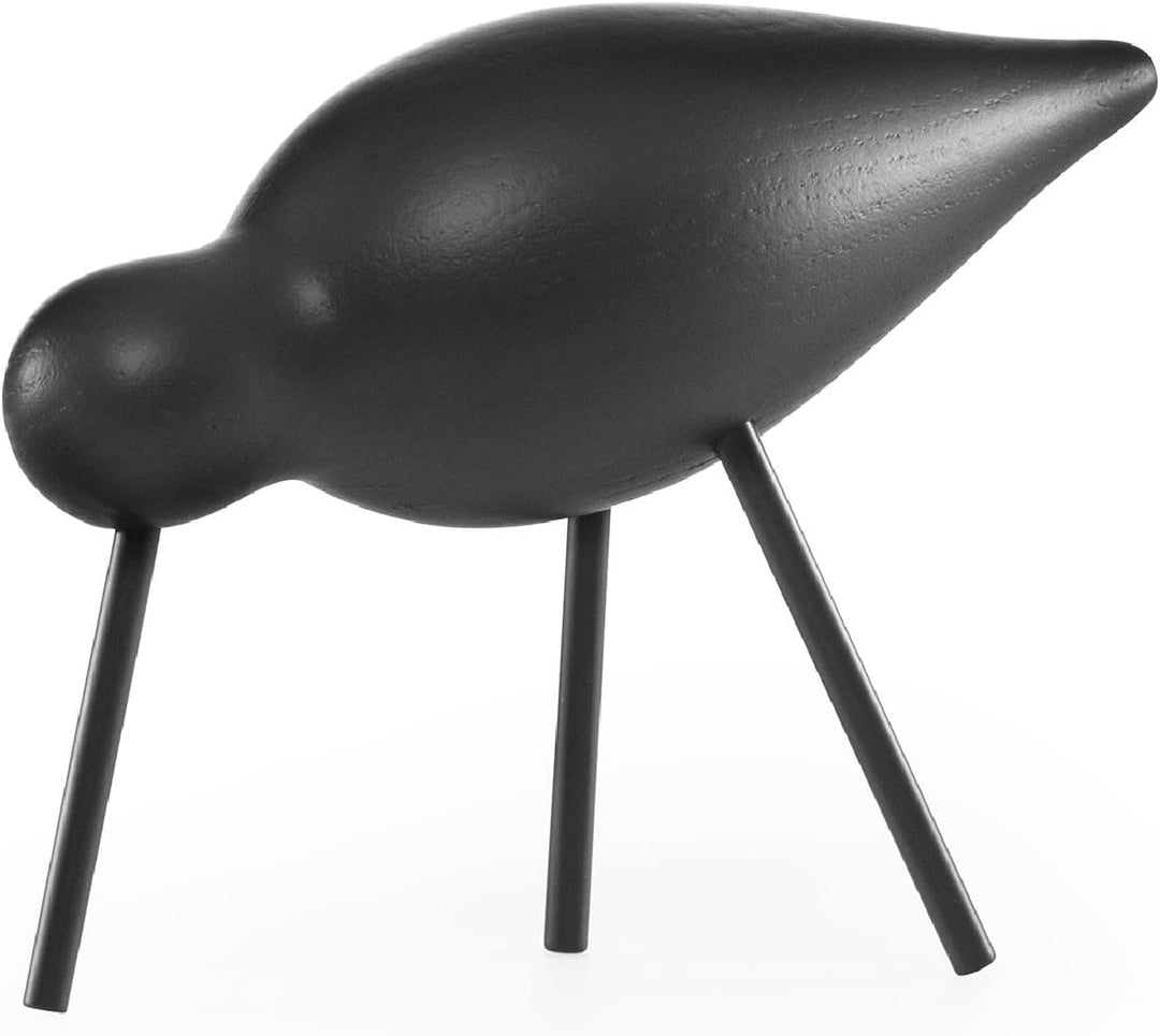 Normann Copenhagen Deko-Vogel, Holz, Schwarz, 15 x 5.5 x 11 cm Schwarz 15 x 5.5 x 11 cm, Schwarz 15