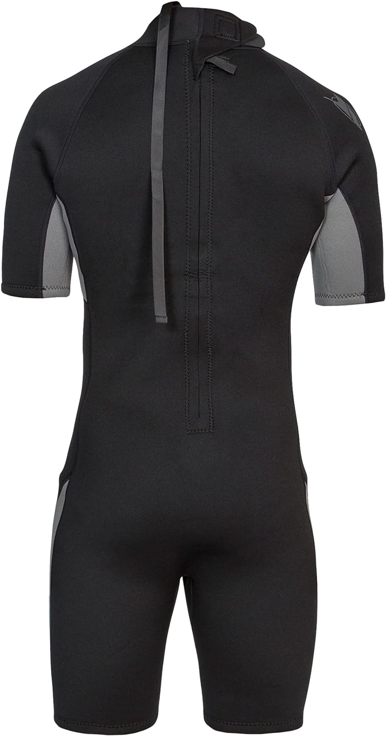 Trespass Men's Scuba Short Neoprene Wetsuit with Zip S Schwarz, S Schwarz