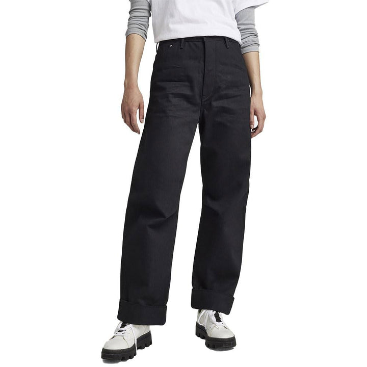 G-Star Damen Jeans Eve 3D Wide Leg Jeans 31W / 32L Schwarz (Pitch Black D20084-d182-a810), 31W / 32L