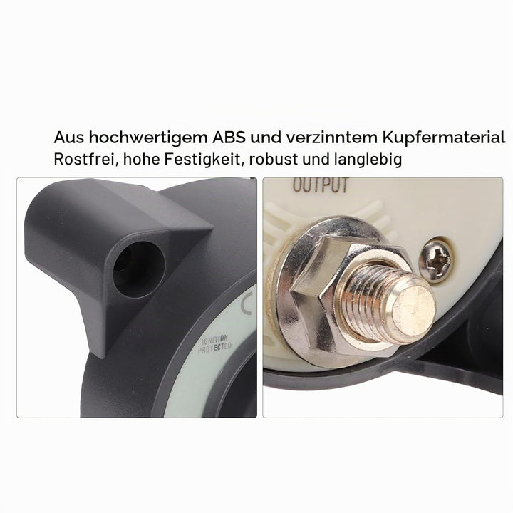 500 A Marine-Batterietrennschalter 4-Positionen-Batterietrennschalter für Wohnmobilboote