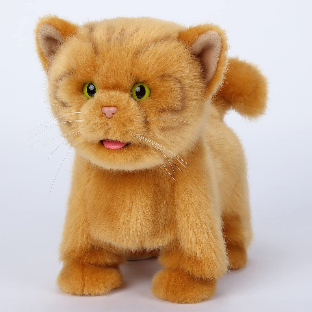 CU-MATE Elektrische und orangene Katzen, die praktische interaktion mit welpen, die gehen, bellen, m
