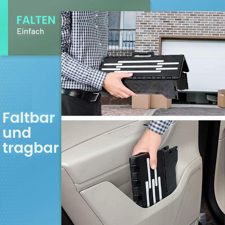 Rutschfester Klapphocker, Tritthocker |bis 100kg |38x22x13cm Tragbarer Faltbarer Aufstiegshilfer Hoc