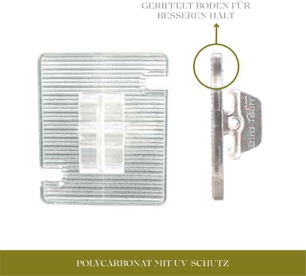 Bird-Tech TM Katzennetz für Balkon und Vögel Steinfarbe + 50 Haken + 1 Transparente Kleber 80ml (5X3