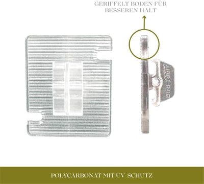 Bird-Tech TM Katzennetz für Balkon und Vögel Steinfarbe + 100 Haken + 2 Transparente Kleber 80ml (8X