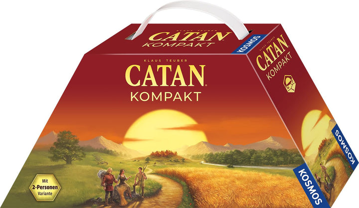 KOSMOS 693138 Catan - Das Spiel Kompakt, Siedler von Catan als Reisespiel für unterwegs im praktisch