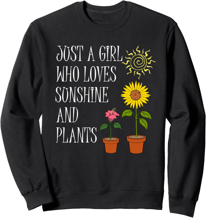 Mädchen das Gärtnern mag Gartenarbeit Ironisch Sweatshirt
