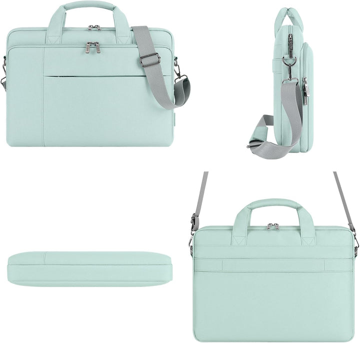 DOMISO 17 Zoll Laptop Tasche Aktentasche Schultertasche Business Wasserdicht Notebooktasche für 17-1