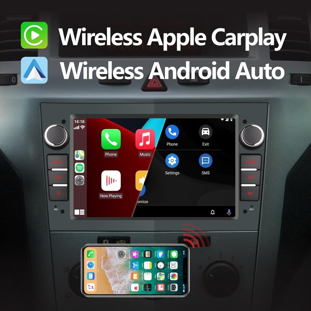 LXKLSZ Autoradio kompatibel mit Carplay/Android Auto für OPEL Antara Zafira Corsa Vivaro Combo mit 7