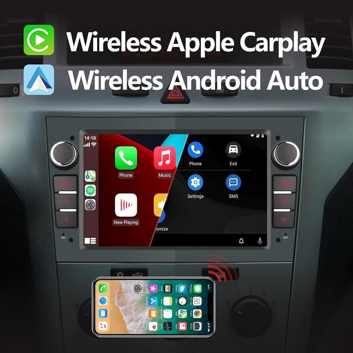 LXKLSZ Autoradio kompatibel mit Carplay/Android Auto für OPEL Antara Zafira Corsa Vivaro Combo mit 7