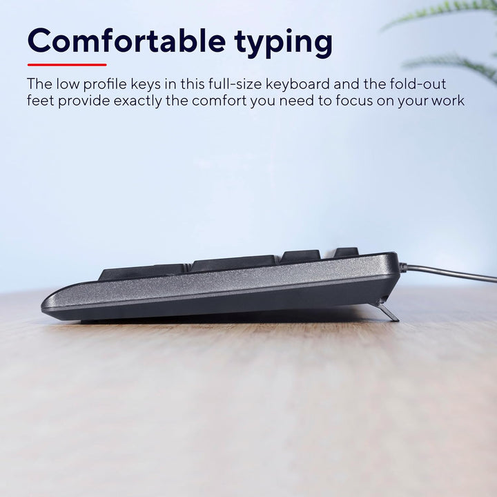Trust Primo Tastatur Maus Set, Belgisches AZERTY-Layout