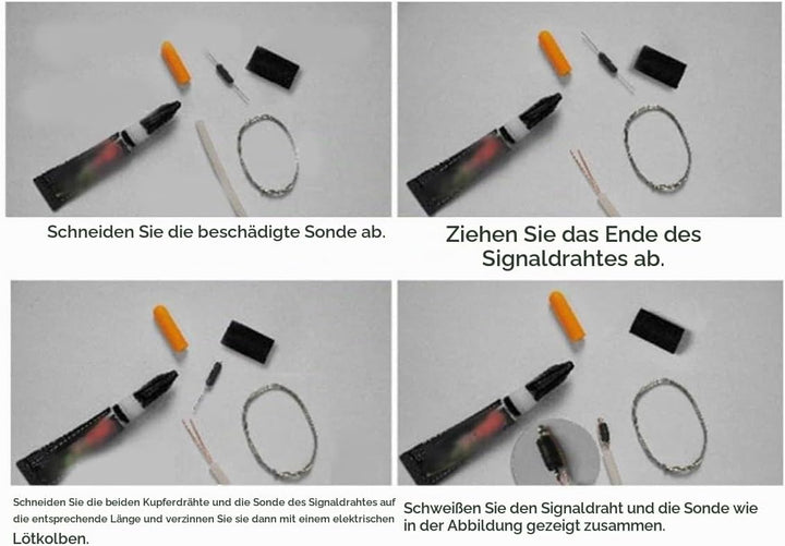 Rohrblockade Detektor Wasserrohrsucher, 30 M Rohrverstopfungsscanner, Wasserdichte Sonde Metall-PVC-