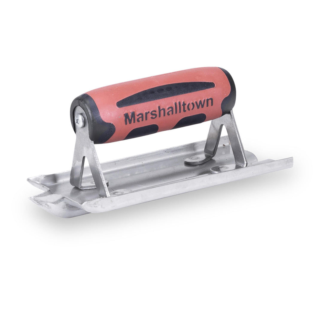 Marshalltown Nutfräse- R 6 mm, W 13 mm, T 13 mm mit Durasoft Griff, aus Edelstahl, Werkzeug für Bode