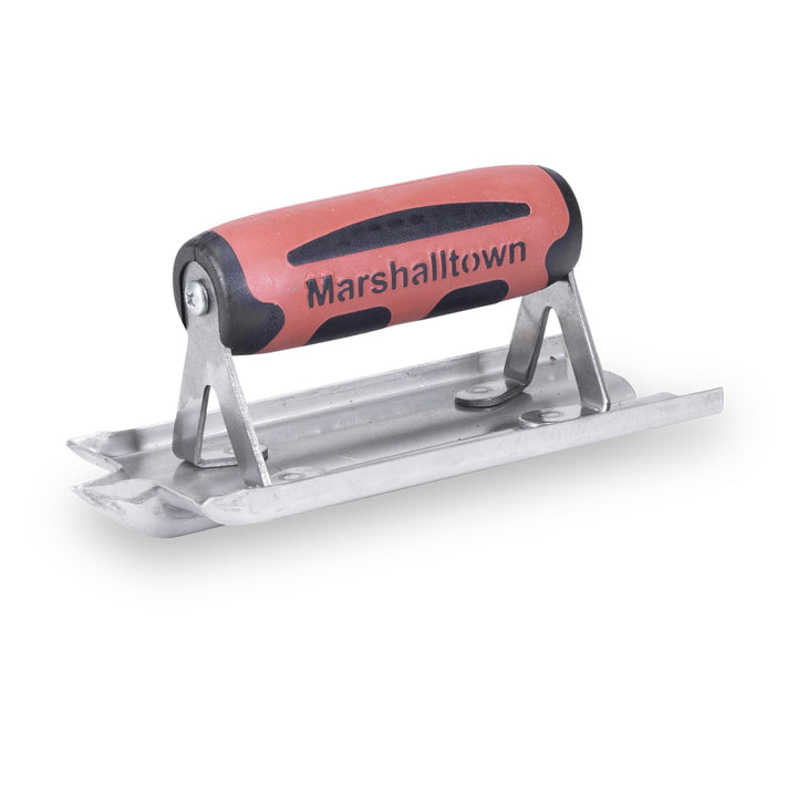Marshalltown Nutfräse- R 6 mm, W 13 mm, T 13 mm mit Durasoft Griff, aus Edelstahl, Werkzeug für Bode