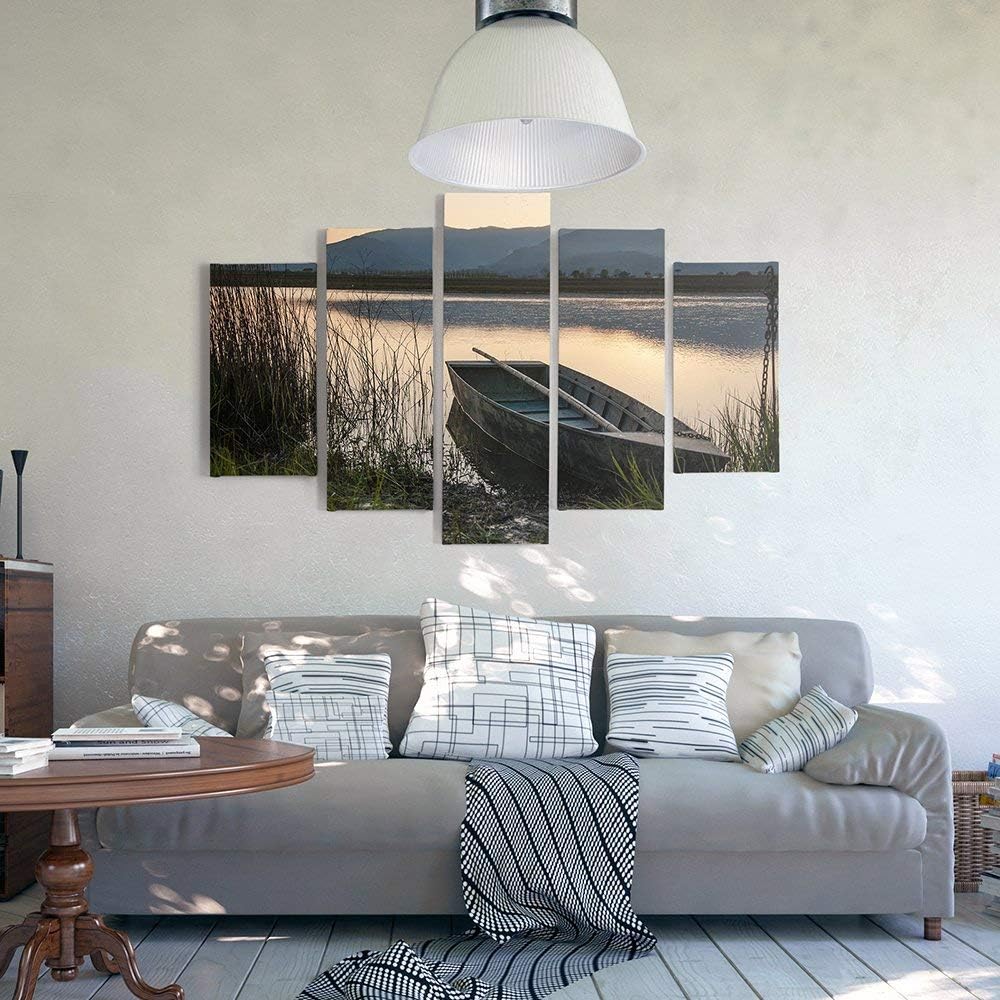 Feeby. Leinwandbild - 5 Teile - Bilder, Wand Bild, Wandbilder, Kunstdruck XXL, 5-Teilig, Typ A, 100x