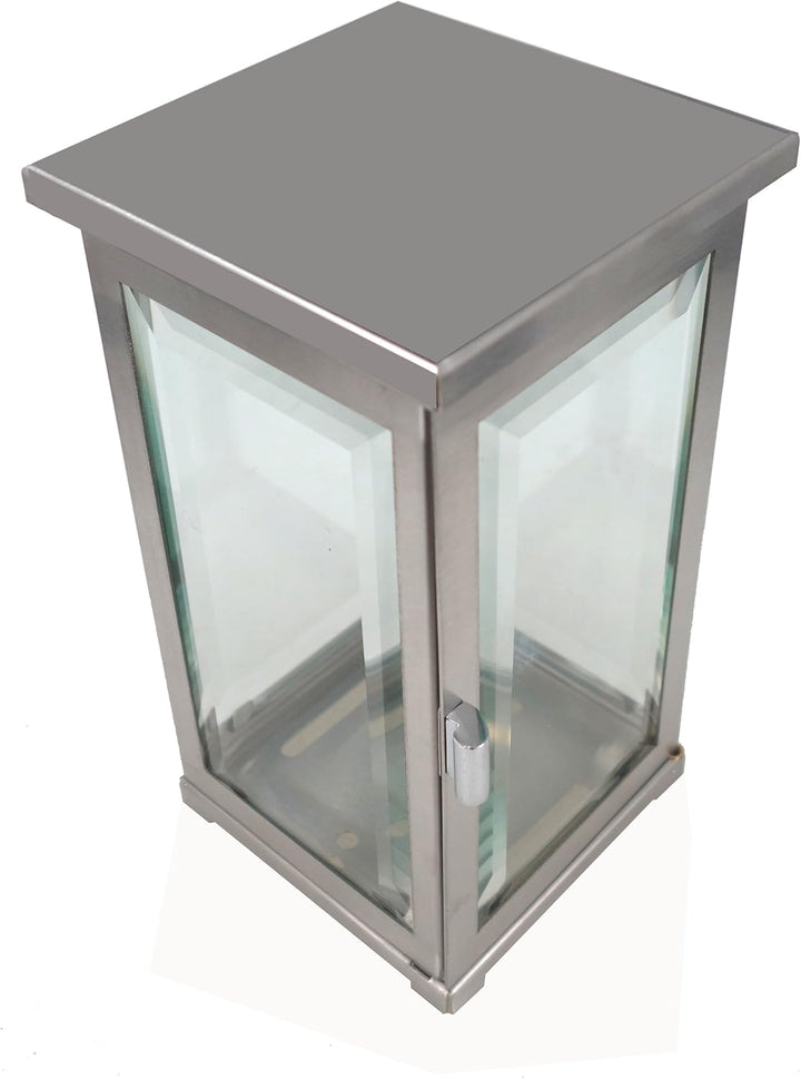 ek-center Grablampe, 28370 Grablaterne, Grablicht aus Edelstahl