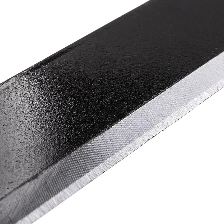 KADAX Zugmesser 280 mm für Holzbearbeitung, Ziehmesser mit gerader Klinge und zwei Holzgriffen, Rind