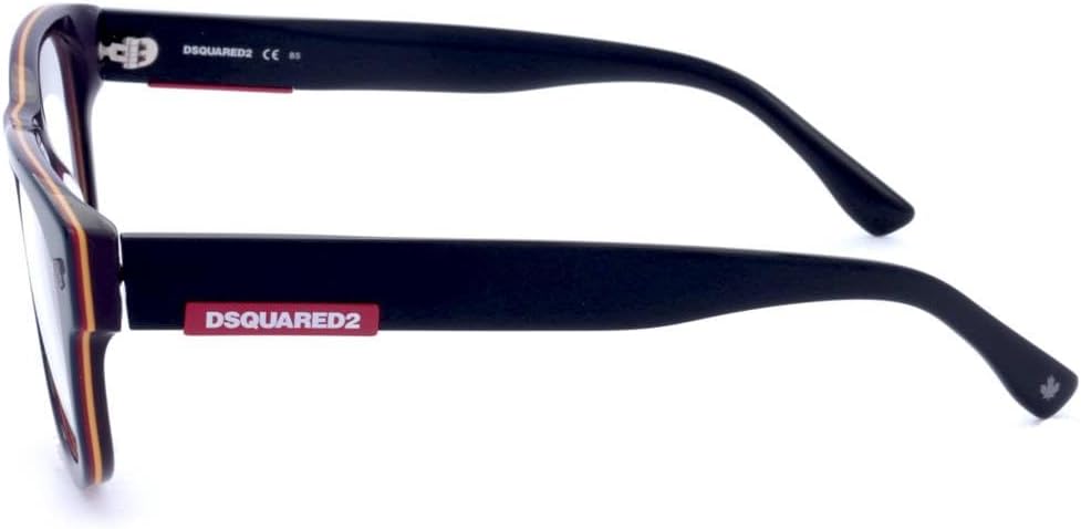 DSQUARED2 D2 0048 Brille, Blue Black, 51 für Herren, Blauschwarz