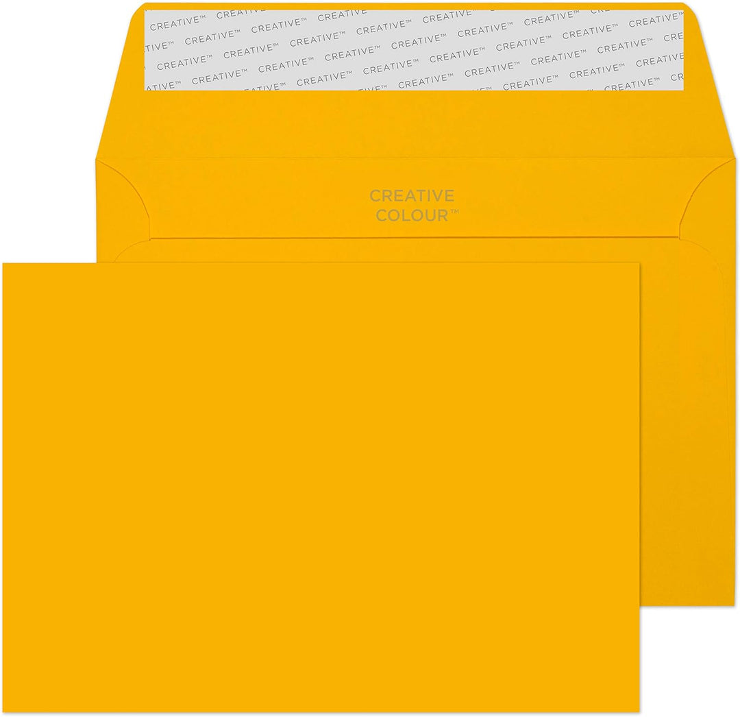 Blake Envelopes Creative Colour 104 Briefumschläge Haftklebung Ei Gelb C6 114 x 162 mm - 120g/m² | 5