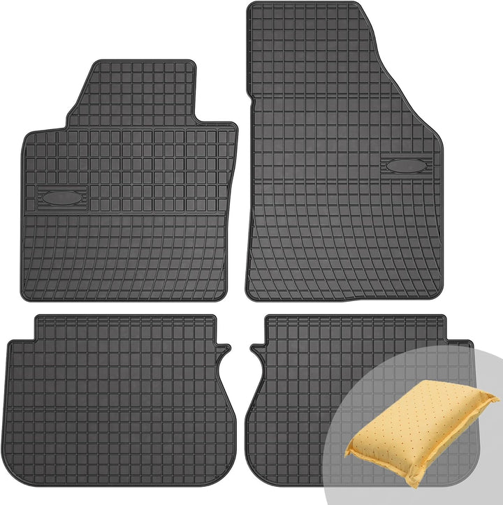 FROGUM EL Toro Gummimatten Ganzjähriges-Set von Autofussmatte Auto Fussmatten für Volkswagen Caddy I