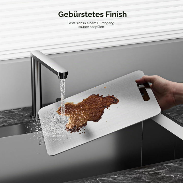 Titan Schneidebrett, Titanium Schneidebrett, schneidebrett Edelstahl, Titanium Cutting Board, Stainl