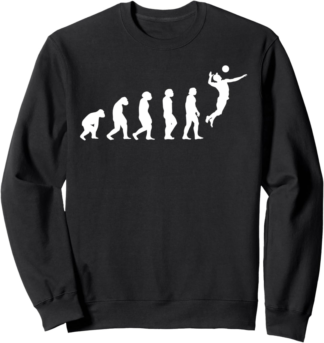 Volleyball Evolution Volleyballer Volleyballspieler Geschenk Sweatshirt