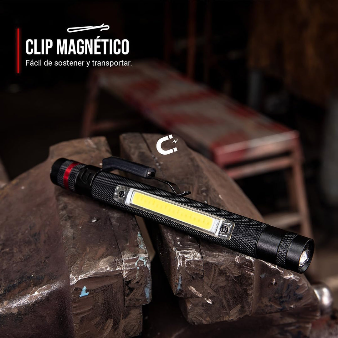 Coast G23 120 Lumen Dual Power Magnetisches LED Stiftlampe mit C.O.B. Flächenlicht