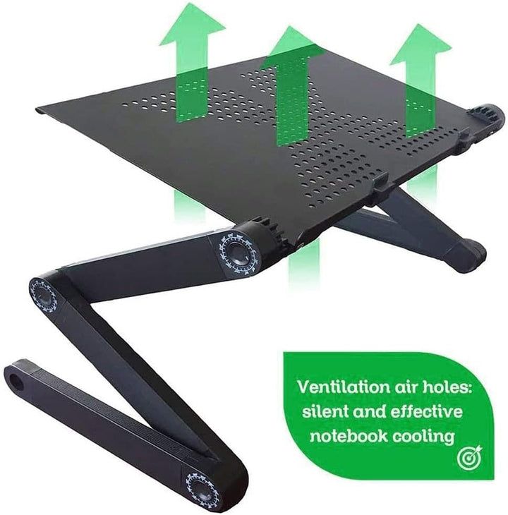 Laptop Ständer Höhenverstellbar, Faltbarer Laptop Stand aus Aluminiumlegierung Ergonomischer, Belüft