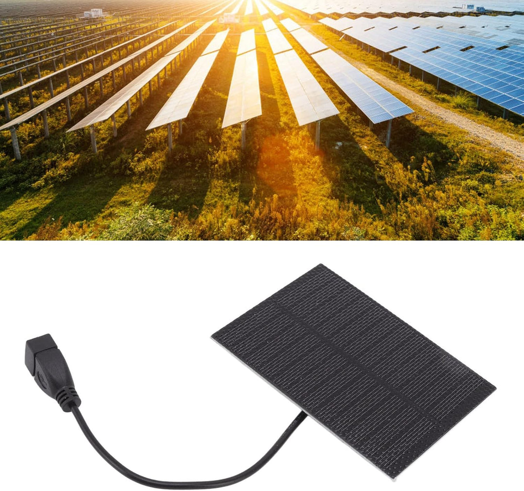 Solarplatte, kleine Grösse, USB-Silizium, 5 V, mit Stecker, monokristallines monokristallines Silizi
