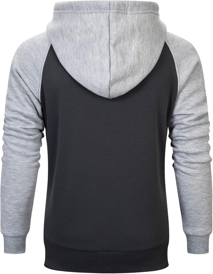 MANLUODANNI Herren Kapuzenpullover Raglan Men's Hoodie Pullover mit Kapuze Casual Sweatshirt Classic