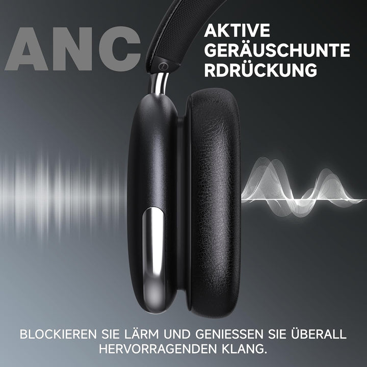 Freepods 120H Spielzeit Bluetooth ANC/ENC Over-Ear-Kopfhörer Aktive Geräuschunterdrückung drahtlos,