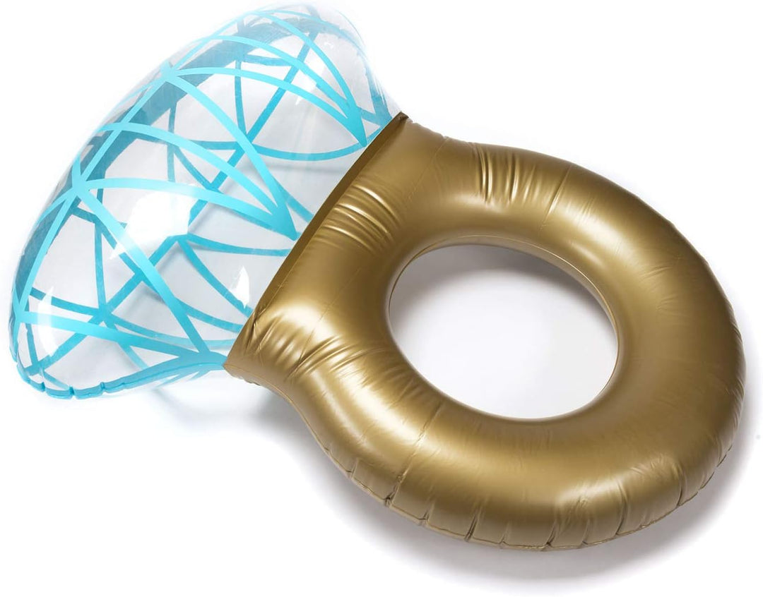 Aufblasbarer Diamantring Schwimmreifen - Schwimmring als romantische Diamant Badeinsel