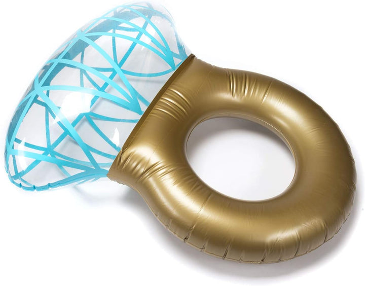Aufblasbarer Diamantring Schwimmreifen - Schwimmring als romantische Diamant Badeinsel