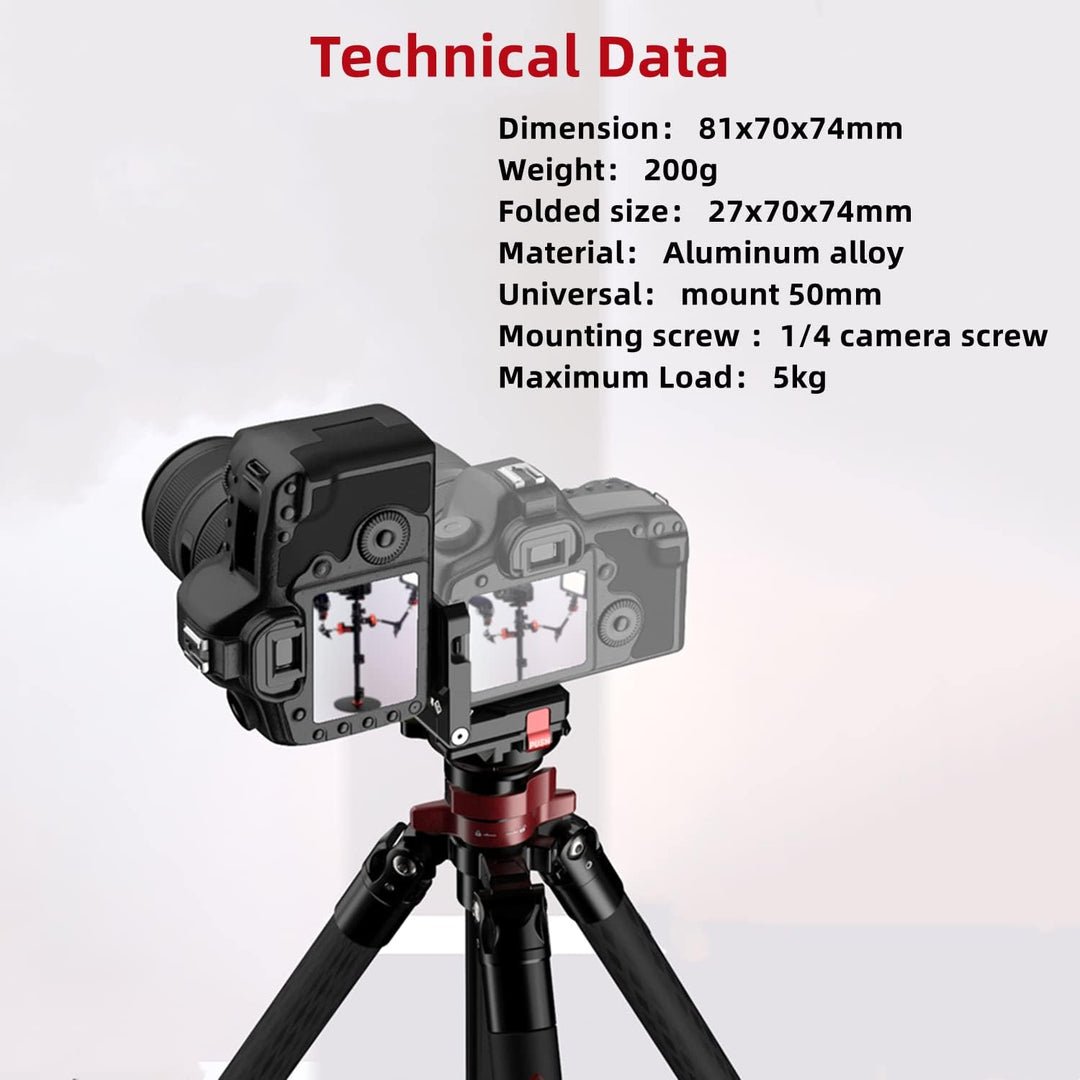 IFOOTAGE Kamera L Shape Plate Horizontale und Vertikale Konvertierungsplatte,Max.Belastung 5KG HV-01