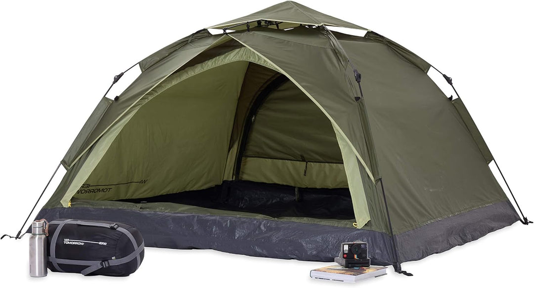 Lumaland Camping Zelt | Leichtes Pop Up Wurfzelt | 2-4 Personen Kuppelzelt | Trekking &amp; Festival Igl